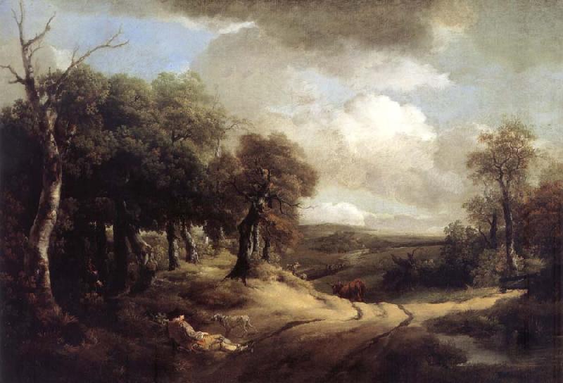 Thomas Gainsborough Rest on the Way oil painting image